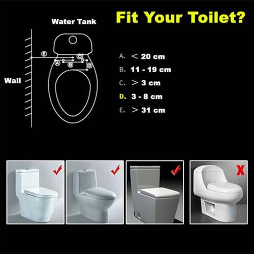 Bidet Toilet Seat Dual Nozzle، Airlandolists Smart Toilet Flusher