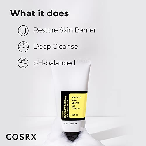 منظف جل مخاط الحلزون المتقدم من COSRX