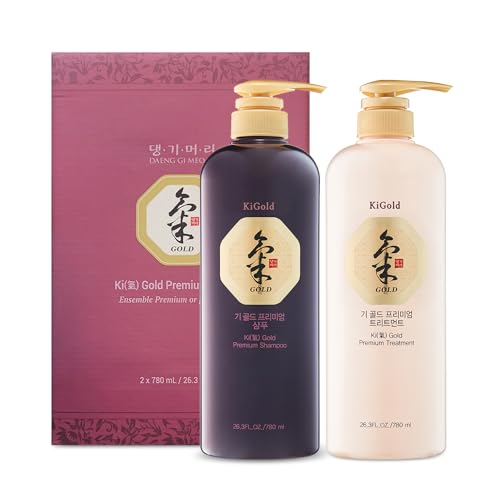 Daeng Gi Meo Ri - کی گولڈ پریمیم شیمپو اور علاج کا سیٹ 