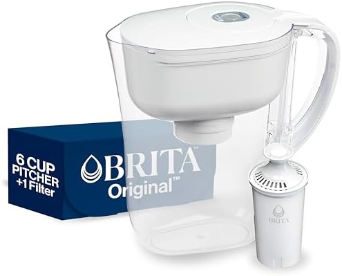 Brita Metro Water Filter Pitcher – 6-Cup Capacity, BPA-Free, SmartLight Indicator