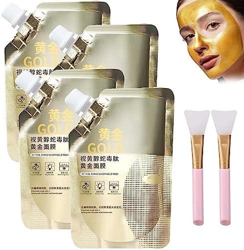 Retinol Snake Venom Gold Mask, Rejuvenating Gold Peel Mask 
